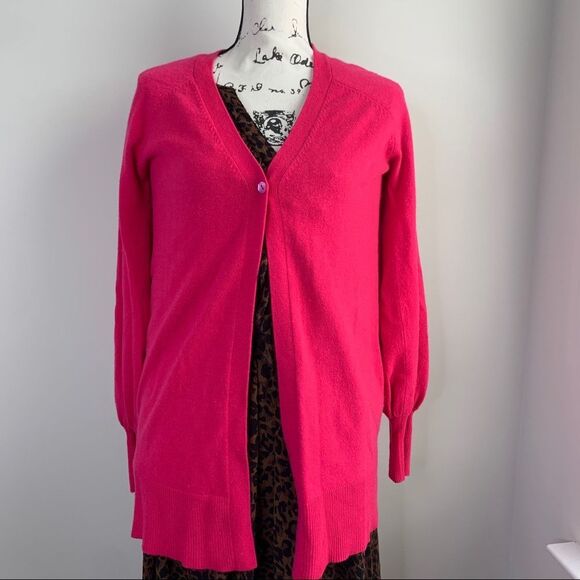 Autumn Cashmere‎ pink cashmere sweater cardigan - Picture 1 of 6